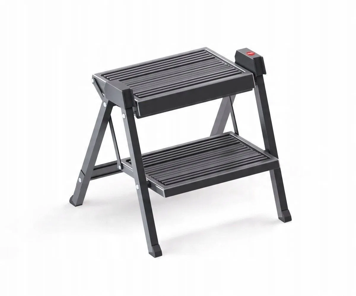 Klappbare Trittleiter StepFix / Terrakotta / 2 Stufen / schwarz 4007126368447