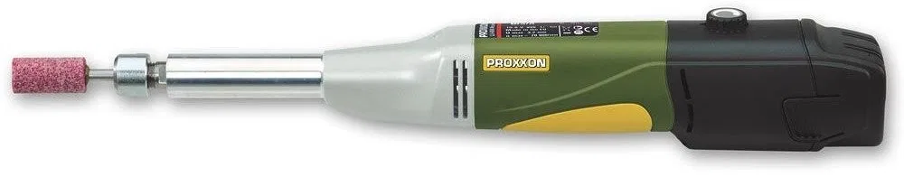 Proxxon LGS/A Akku-Geradschleifer, Set mit Li/A2-Akku und Schnellladegerät LG/A2