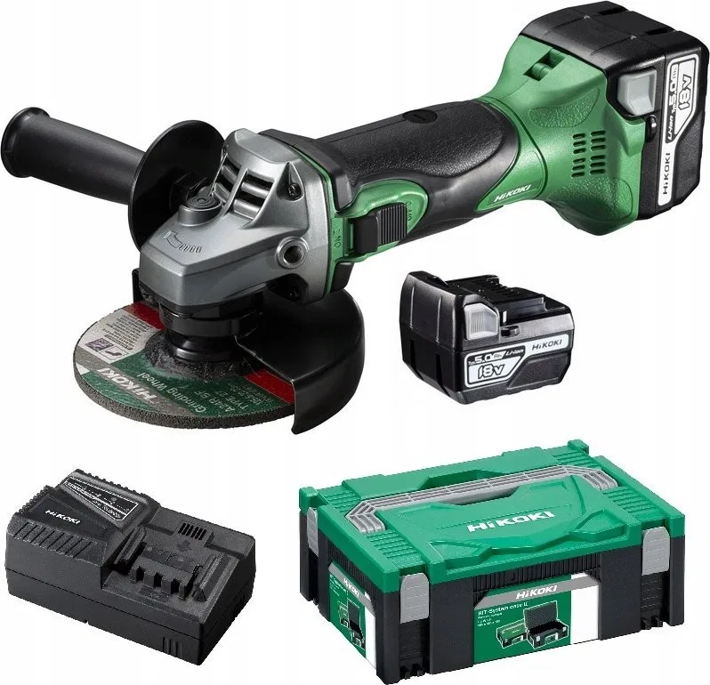 Winkelschleifer Hikoki HIKOKI.ANGLE GRINDER. 18 V 125 G18DSL2 2x5,0 Ah HITSYSTEM ...