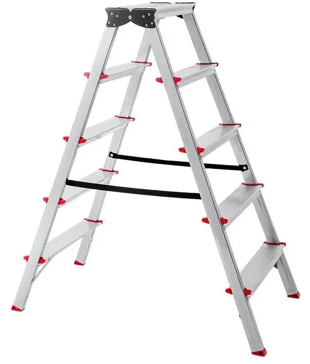 2-seitige Aluminium-Klapptreppe mit 5 Stufen