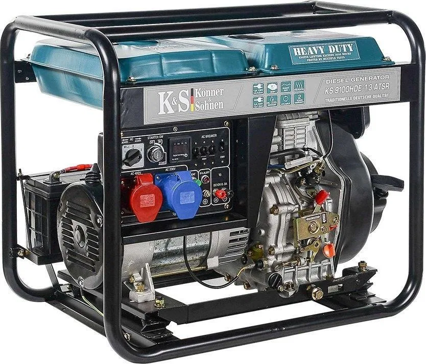Knner & Shnen-Aggregat KNNER & SHNEN DIESEL-STROMERZEUGUNGSANLAGE 7,0 kW 230/400 V KS 9100HDE-1/3 ATSR