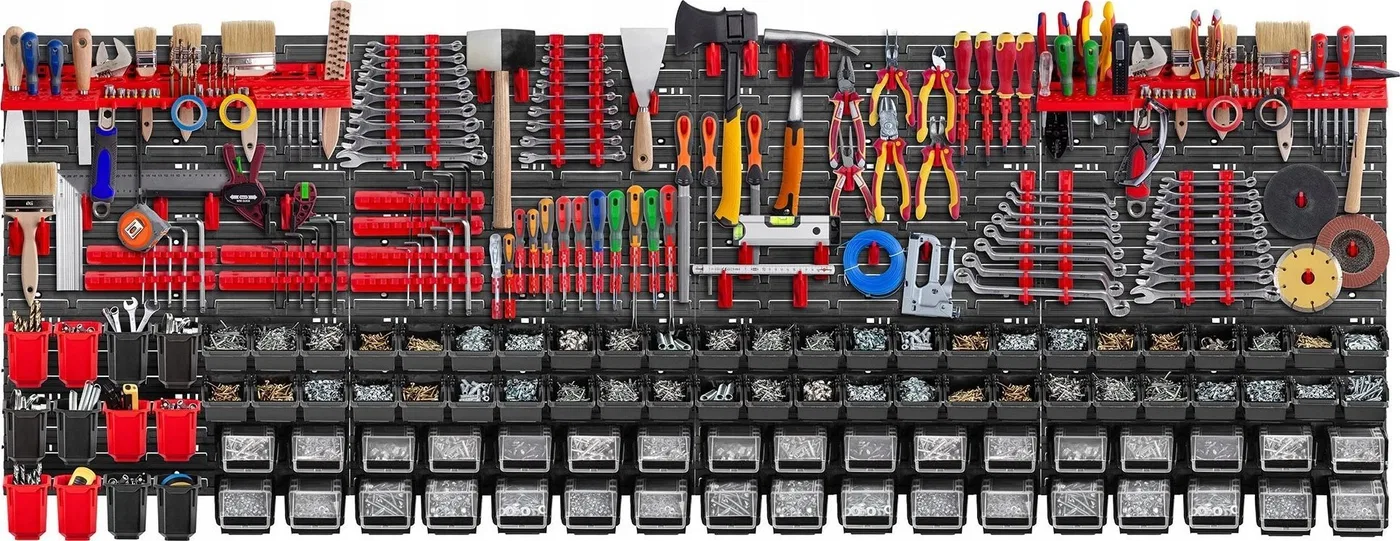 Kadax KADAX Werkzeugtafel Wand 232 x 78 cm, 176 Teile
