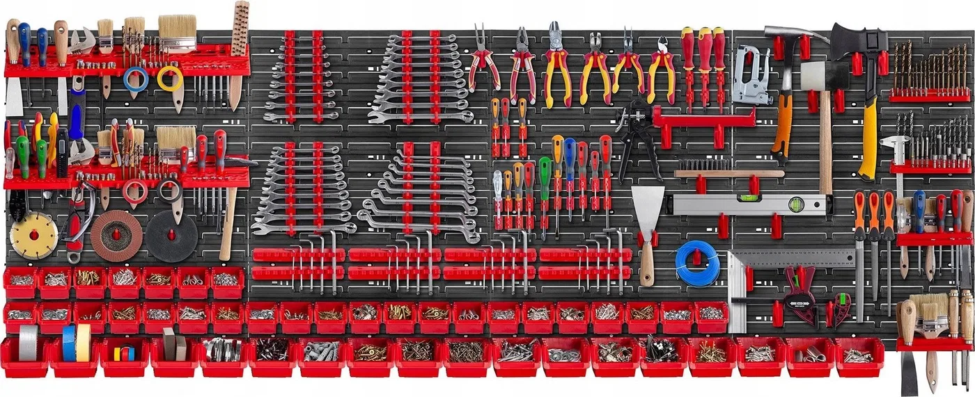 Kadax KADAX Werkzeugtafel Wand 232 x 78 cm, 132 Teile