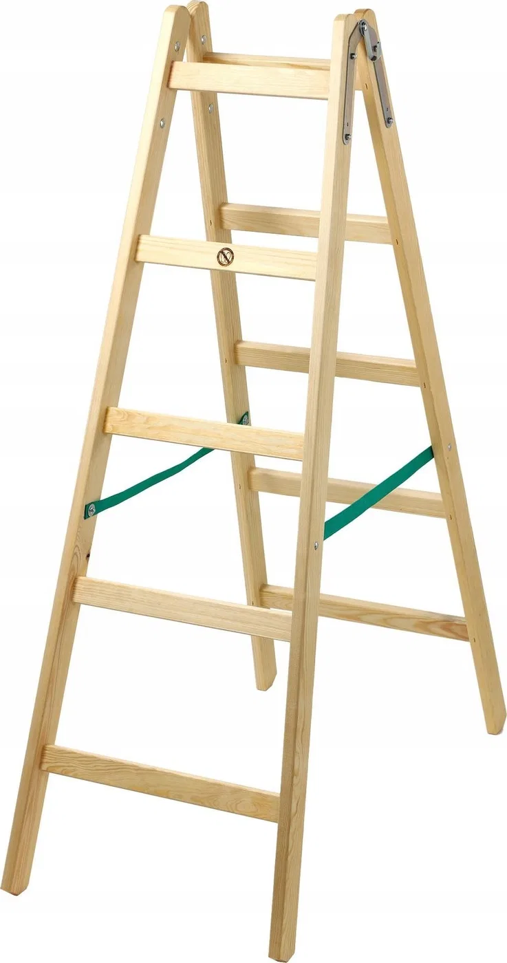 Kadax KADAX Holz-Klappleiter für Malerarbeiten 2x5