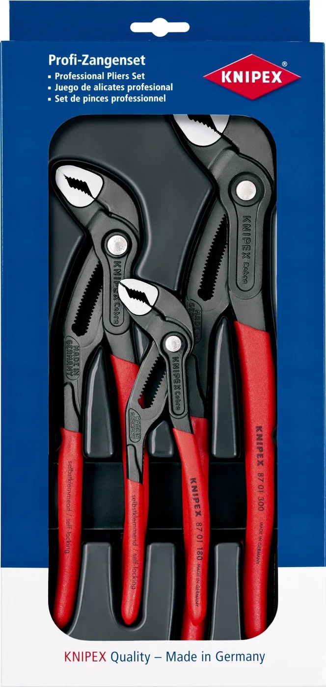 Knipex Cobra-Zangensatz, 3-teilig (00 20 09 V02)