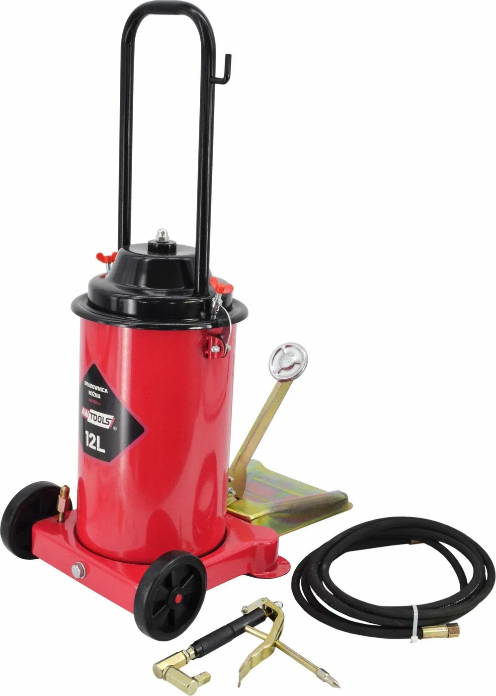 AWTools AW Fußbetätigte Abrollvorrichtung für 12-Liter-Behälter