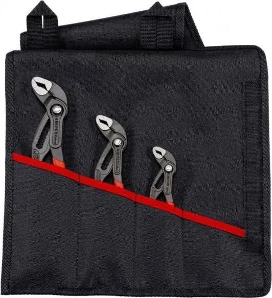 Knipex 3-teiliges Rohrzangen-Set im Etui, 125, 180, 250 mm.