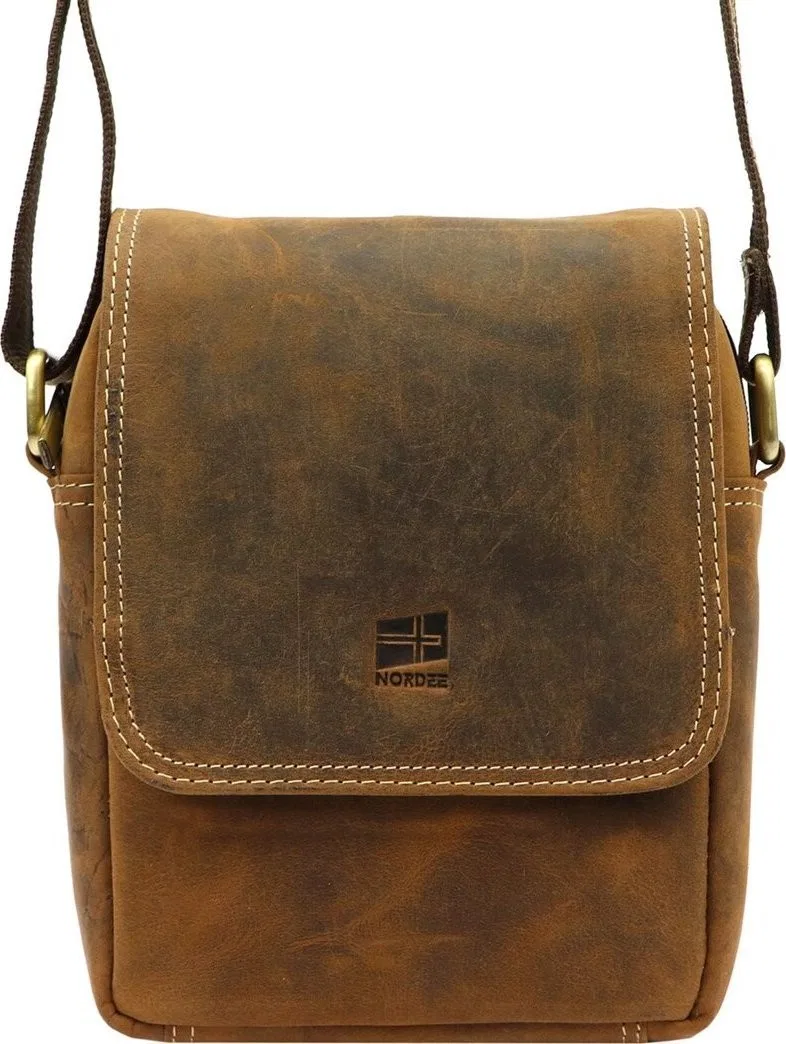 Nordee Herren-Gürteltasche aus Naturleder Nordee MSD-03 GM04 NoSize