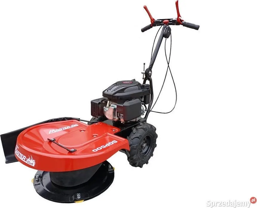 Benzin-Rasenmäher MasterCut MASTERCUT SGP500 – Benzin-Trommel-Rasenmäher für Gras, Gestrüpp und Büsche mit Antrieb