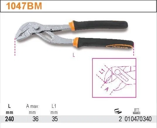 Beta Tools Verstellbare Zange Beta Quality 1047BM