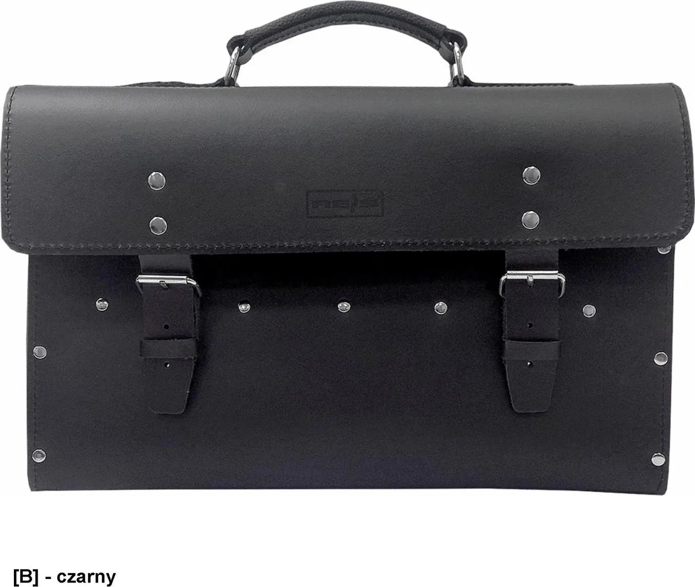 R.E.I.S. TN-DB – große Werkzeugtasche aus Leder, verstärkter Boden mit Metallbeschlägen – Breite 40 cm, Tiefe 16 cm, Höhe 24 cm.