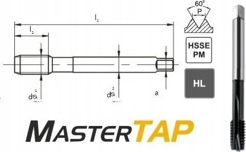 Fanar Gewindebohrer M24 DIN-376B (6H) HSSE-PM HL MASTERTAP