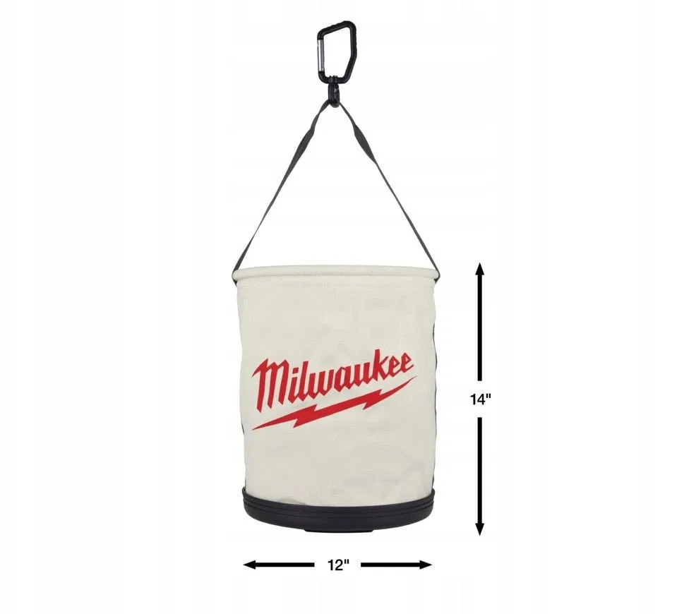 Universelle Stofftasche mit Karabinerhaken, 370 x 300 x 300 mm, Milwaukee
