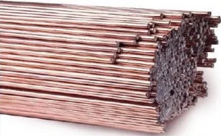 Metallurgie – VERKUPFERTES SCHWEISSSTANGENMATERIAL 4,00 × 1000 mm SPG1 [Einheit: kg] – DRU 4 × 100 CU