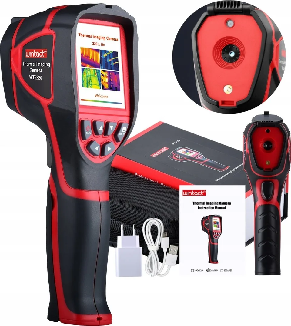Wärmebildkamera 220x160, Thermodetektor, 3 GB, USB