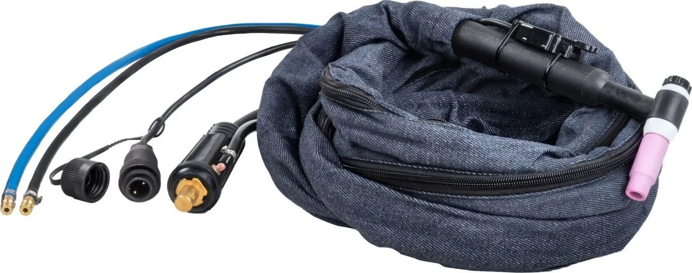 Stamos TIG-Brennerhalter mit 4 m langen Kabeln und Zubehör 315A TIG-Brennerkabel, 4 m lang.