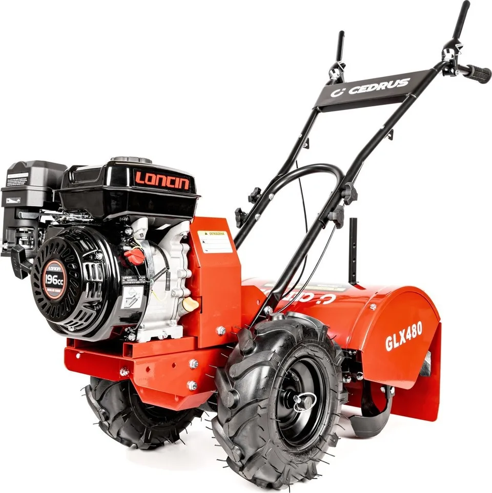 Cedrus CEDRUS GLX480 Motorhacke – Selbstfahrende Motorhacke mit Antrieb, Kultivator CEDRUS GLX 480, 6,5 PS / 48 cm, Motor L