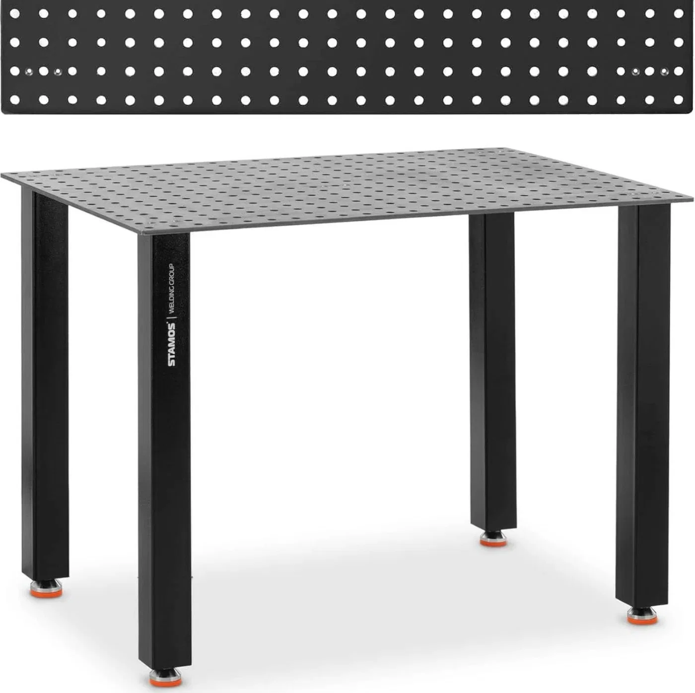 Stamos Germany Schweiß- und Montagetisch mit gelochter Platte, 10 mm, 120 x 80 cm, bis 150 kg Schweiß- und Montagetisch mit gelochter Platte