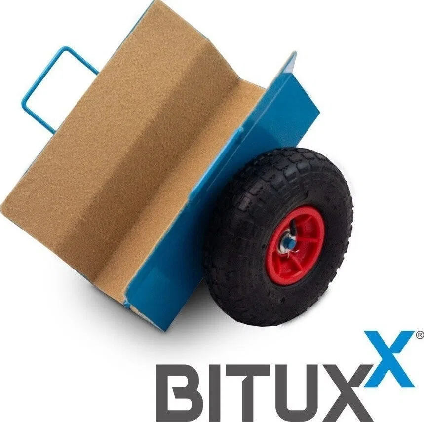 Bituxx-Werkzeugwagen Zusammenklappbarer Bituxx-Transportwagen für den Transport von Gipskarton-, OSB- und MDF-Platten, Tragkraft bis zu 275 kg