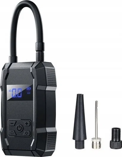 Wekome WEKOME Pi801 Autokompressor – Tragbare elektrische Autopumpe + Powerbank 2000 mAh (Schwarz)
