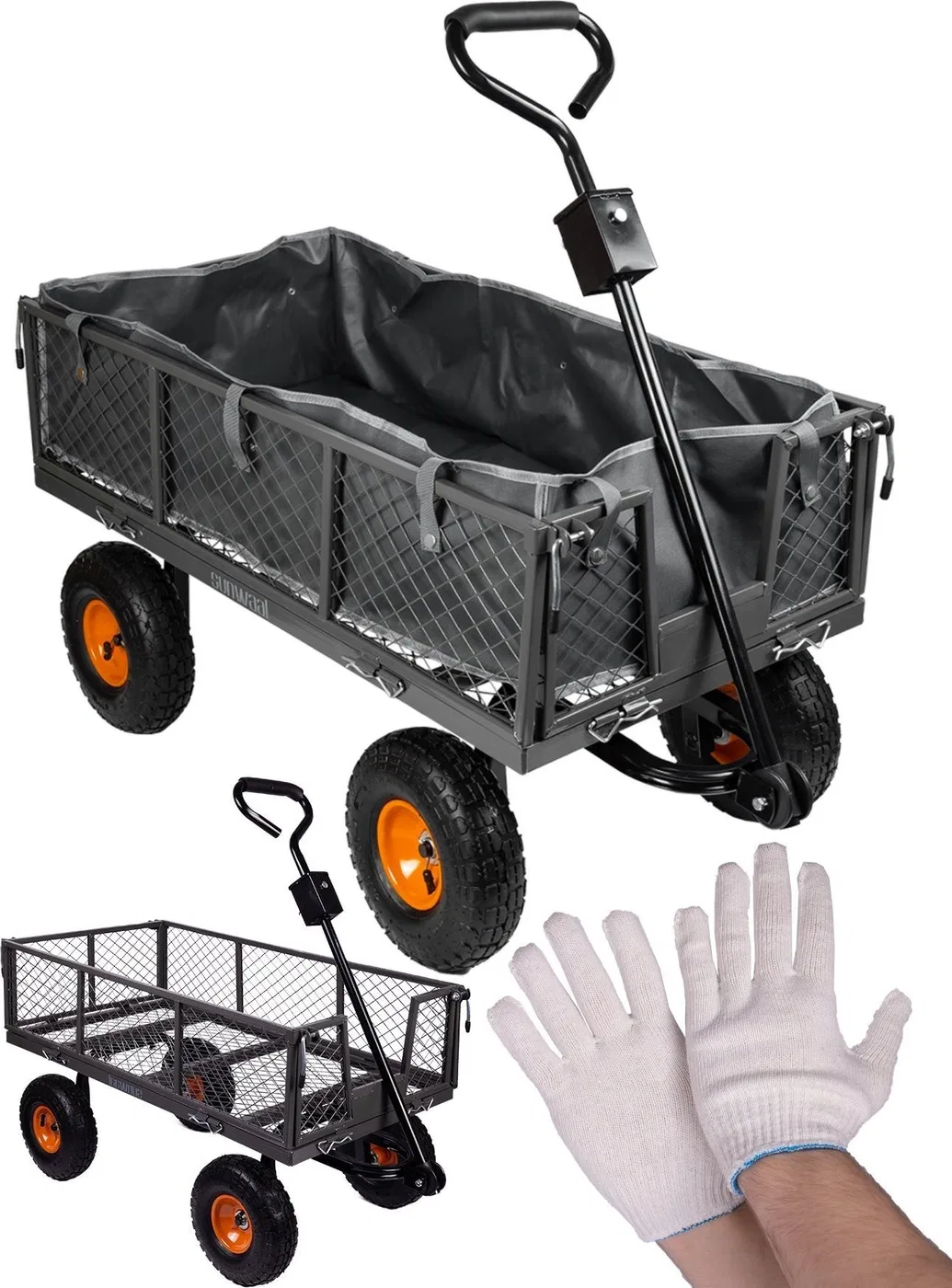 Maltec-Werkzeugwagen, Gartenwagen, Transportwagen, Anhänger, Schubkarre