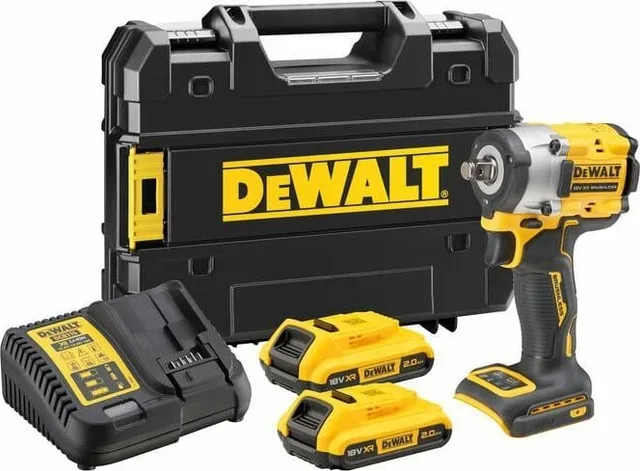 Dewalt-Schlagschrauber DEWALT.SCHLAGSCHRAUBER 1/2" 18 V 406 Nm 2x2,0 Ah TSTAK RING DCF921D2T