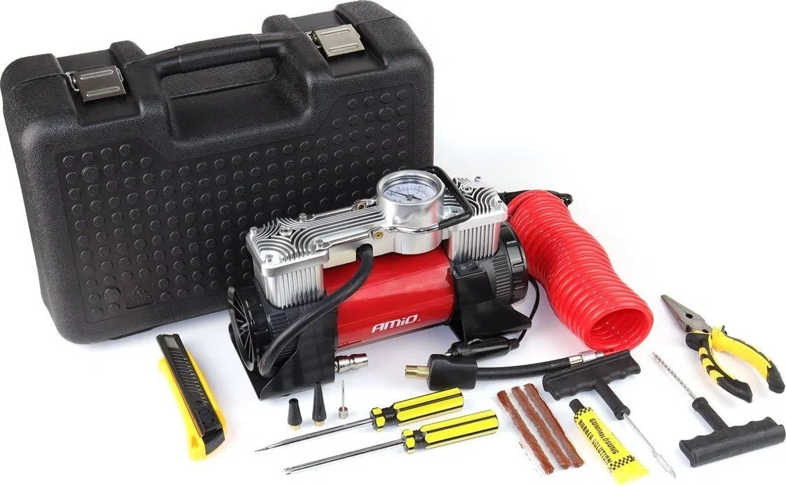 AMiO-Autokompressor, Autokompressor Acomp-18, Metall, 2 Zylinder, 12 V, HQ