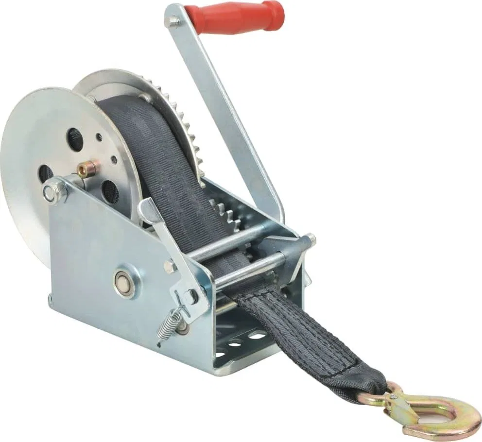 vidaXL Handwinde mit Gurt, 1360 kg
