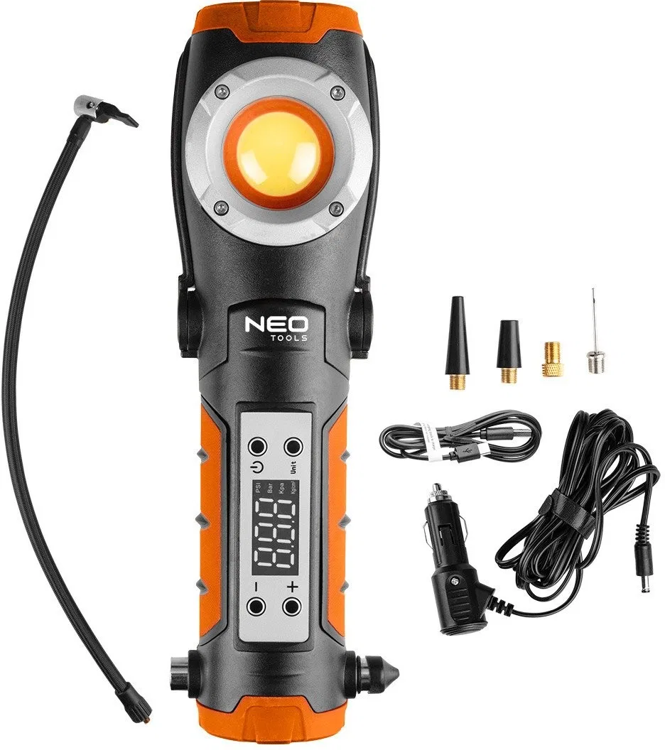 Akku-Taschenlampe mit 800 lm und Kompressor