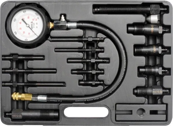 Yato Kompressionsdruckmesser für Dieselmotoren, 16-teilig, YT-7307