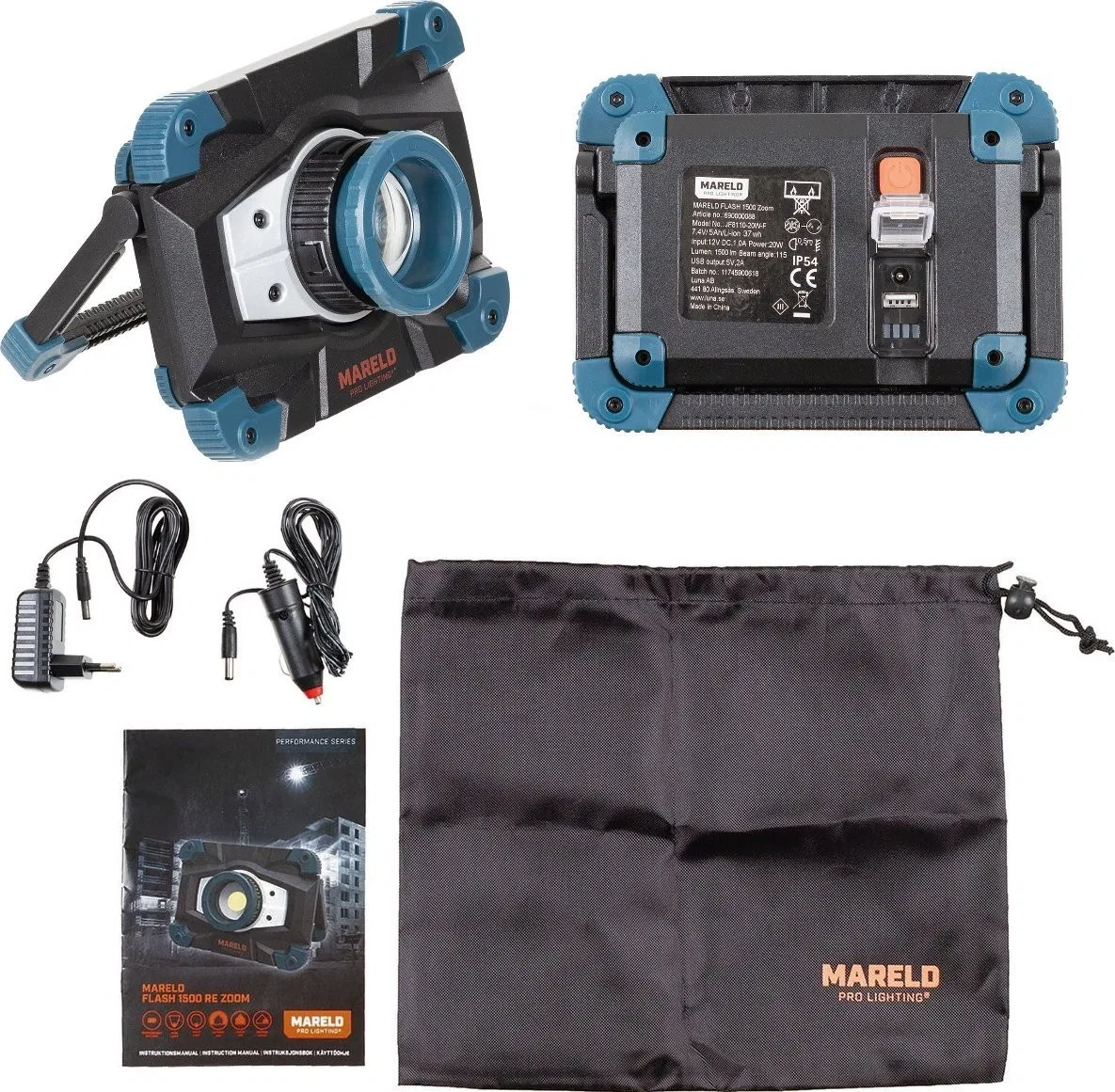 Mareld Arbeitsleuchte FLASH 1500 RE ZOOM