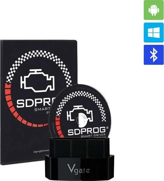 SDPROG VGATE ICAR3 BT ELM327 OBD2 OBDII + SDPROG PL Android