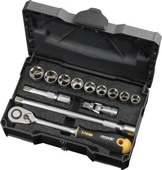 Felo-Werkzeugsatz 1/2" FELO ERGONOMIC 12-teilig + Ratsche (1 Satz)