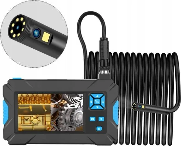 Luxus-Inspektionskamera, Endoskop, 10 M, 9 LED, 2x Full HD