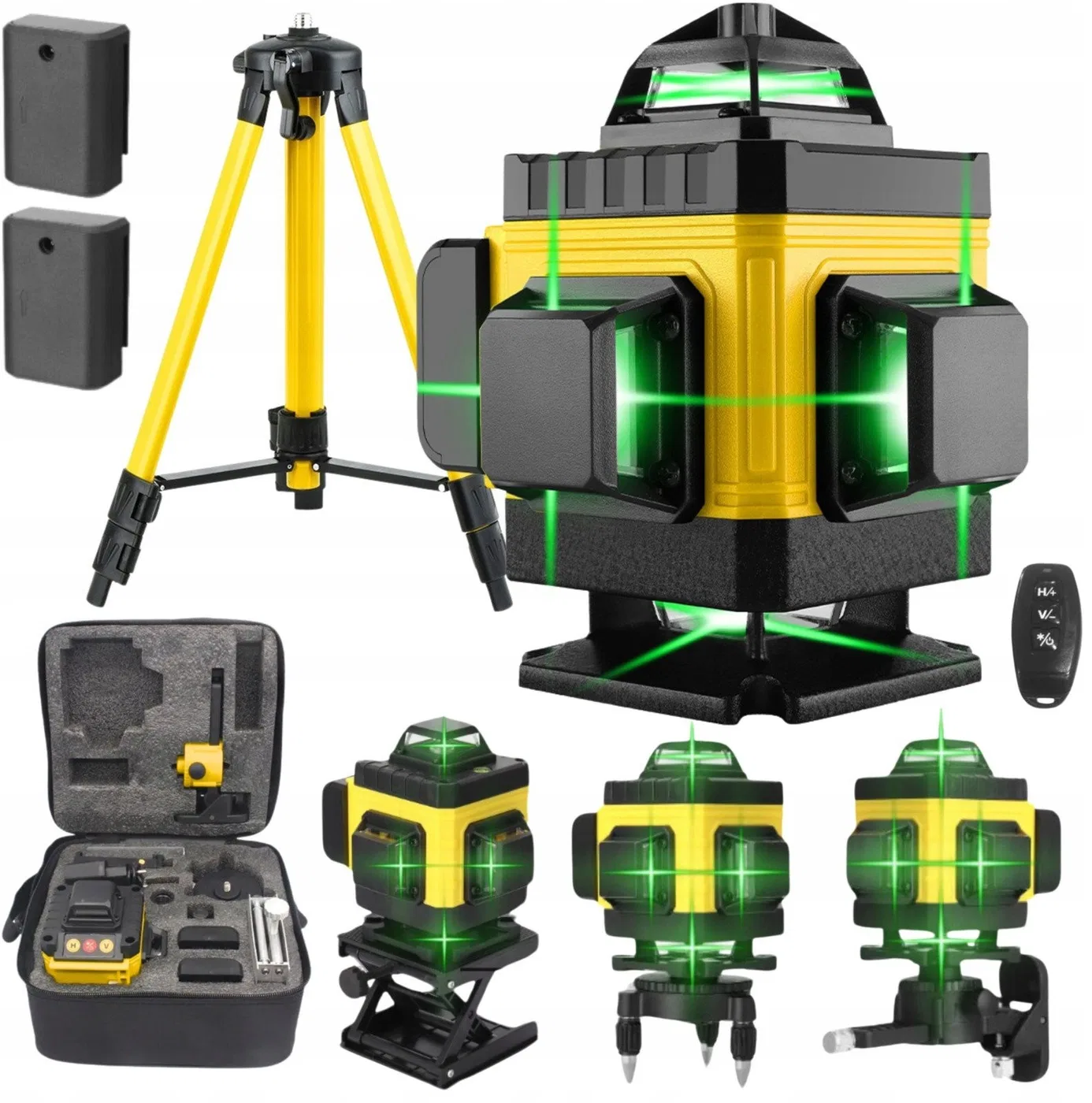 Extralink | Set mit 4D-Laser-Kreuzlinienlaser und Stativ |