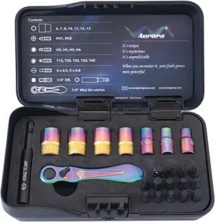 King Tony Werkzeugset 1/4" AURORA LIMITED EDITION (1 Satz)