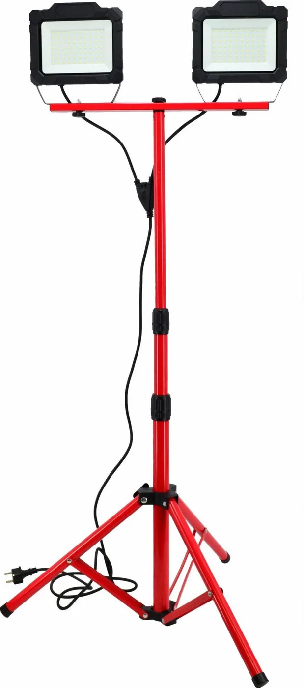 AWTools AWTOOLS SMD-LED-Scheinwerfer mit Stativ, 2×50 W
