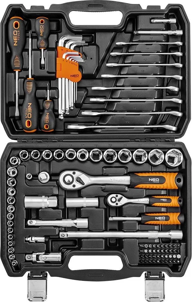 Werkzeug- und Zubehörset NEO, 1/2", 1/4", 100-teilig