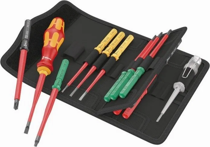 Wera-Werkzeugset KRAFTFORM KOMPAKT VDE16 EXTRA SLIM 1 TOOL FINDER, 16-teilig