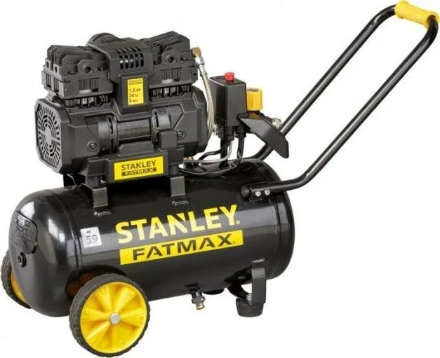 Stanley-Autokompressor FATMAX – ölfreier, geräuscharmer Kompressor, 24 l, 8 bar, 1,5 PS (1 Stück)