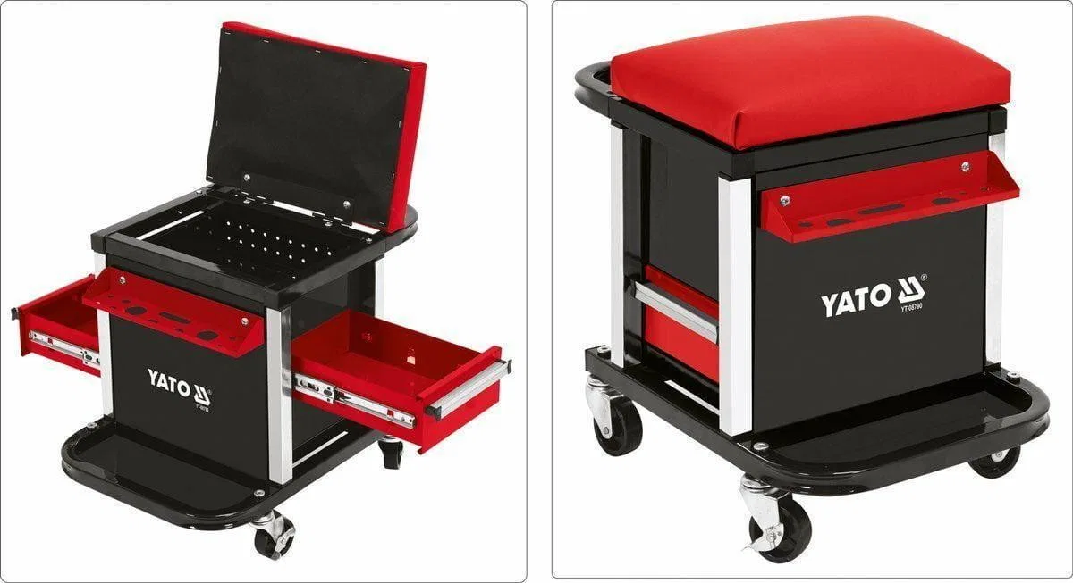 Yato YATO Werkstatt-Hocker mit Schubladen YT-08790