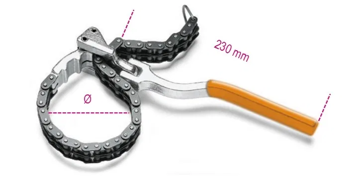 Beta Tools Kettenschlüssel für Ölfilter (1488L)