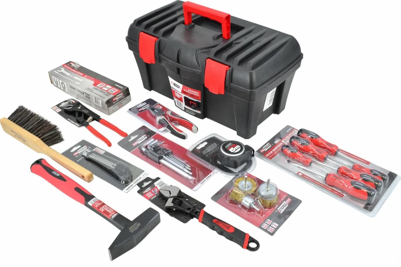 AWTools-Werkzeugset AWTOOLS Heimwerker-Set (mittelgroß)