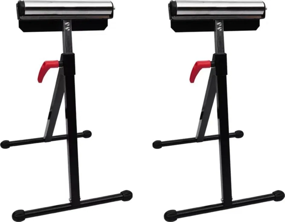 vidaXL Verstellbare Rollständer, 2 Stück