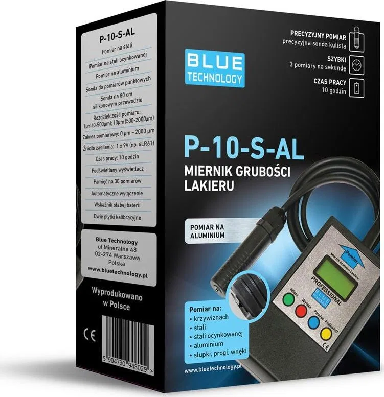 Blue Technology Lackdickenmessgerät P-10-S-AL