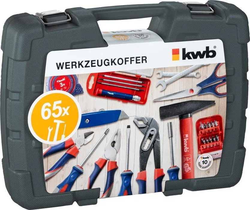 KWB-Werkzeugkoffer „kwb tool case“, 65-teilig, 370730