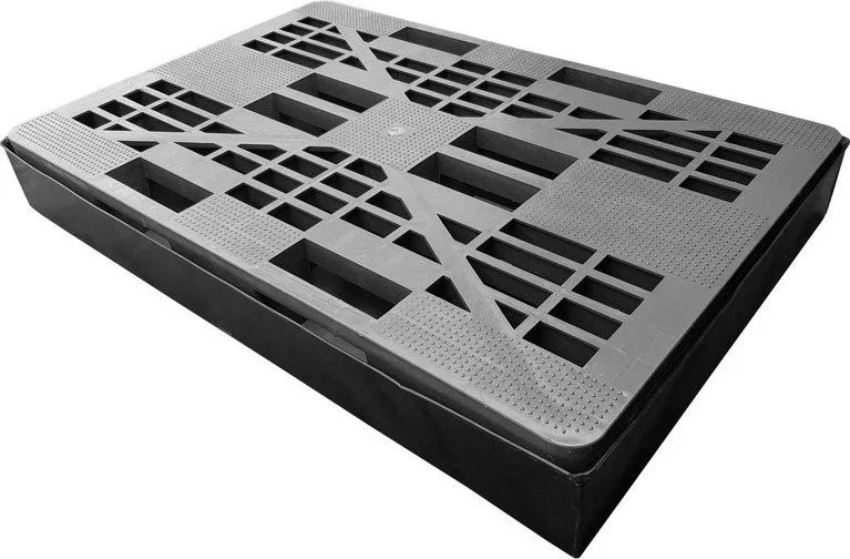 Becker Auffangwanne mit Gitterrost, Fassungsvermögen 100 l, Farbe: Schwarz, Maße: 1280 x 820 x 160 mm