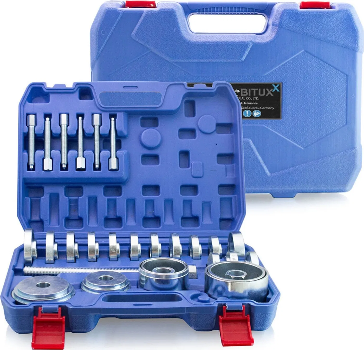 Bituxx Einpress-Set für Vorderradnabenlager, 31-teilig