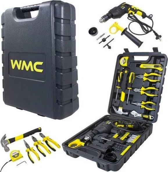 WMC-Werkzeugset 59-teiliges Werkzeugset mit Bohrmaschine /WMC