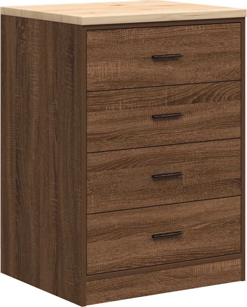 Garagenschrank, Eiche braun, 60 x 51 x 85 cm